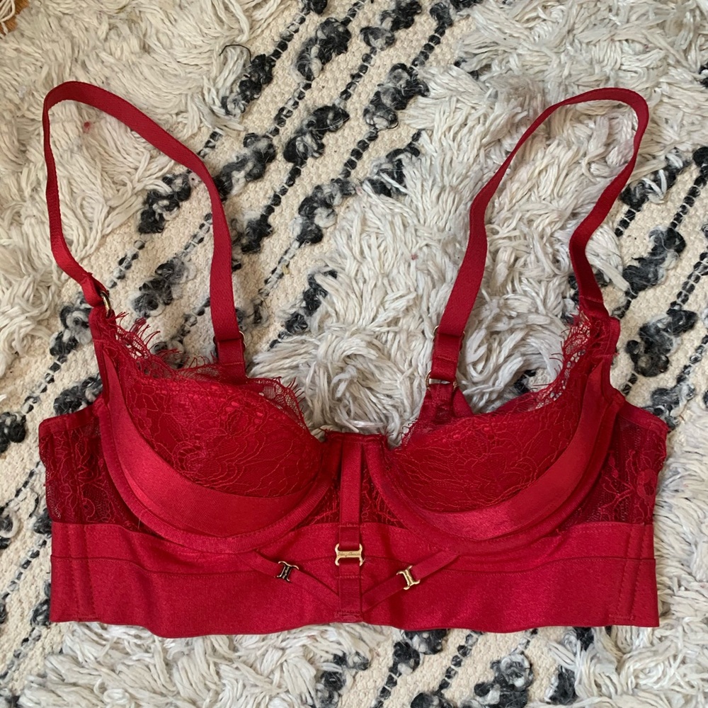 Honey Birdette Belinda Red Bra RARE
